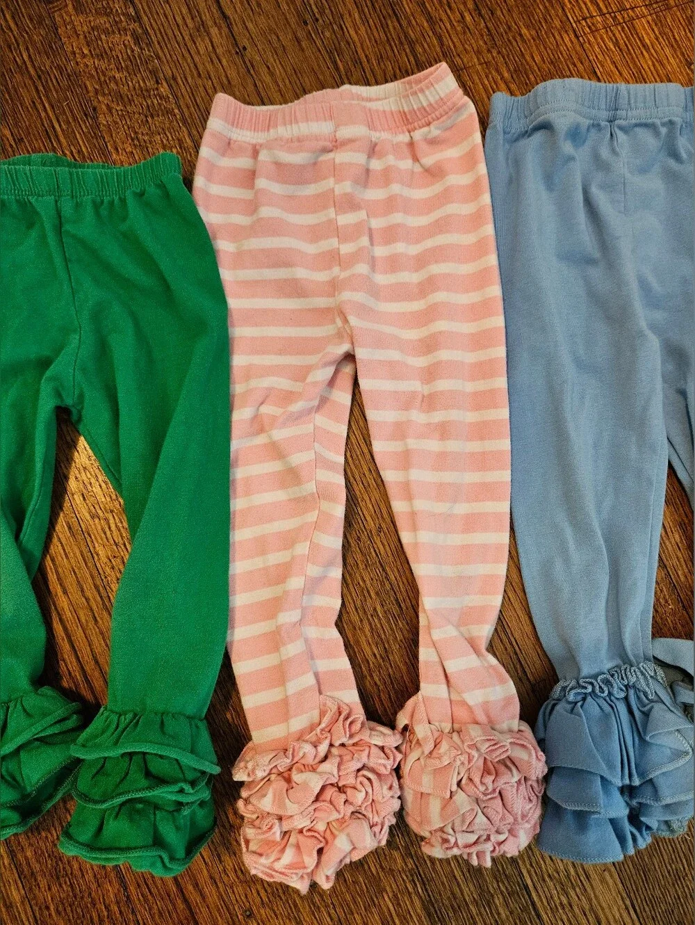 Bundle of 4 Ruffle Bottom Leggings